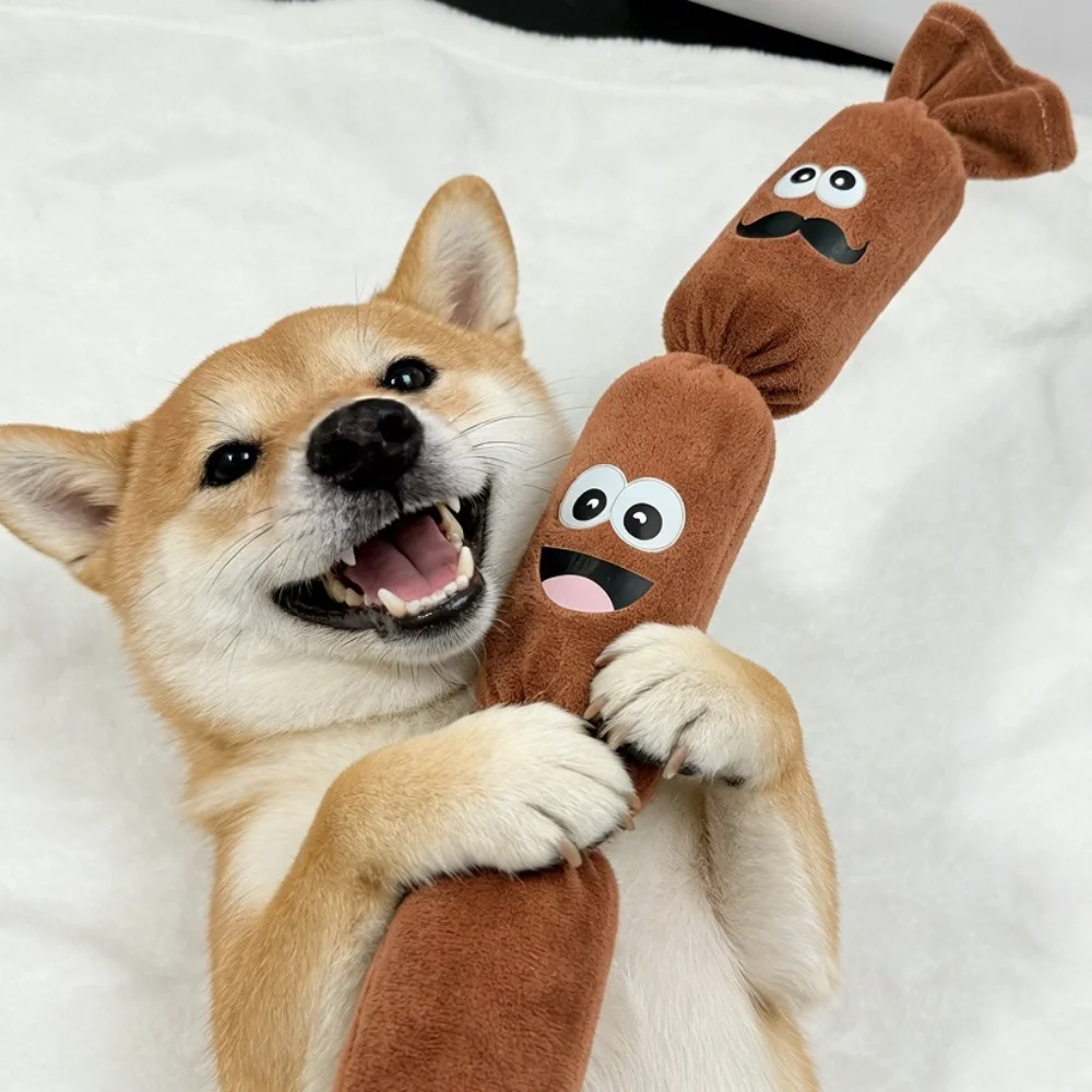 Juguete peluche salchicha perro – sonido BB resistente aburrimiento - imagen 5