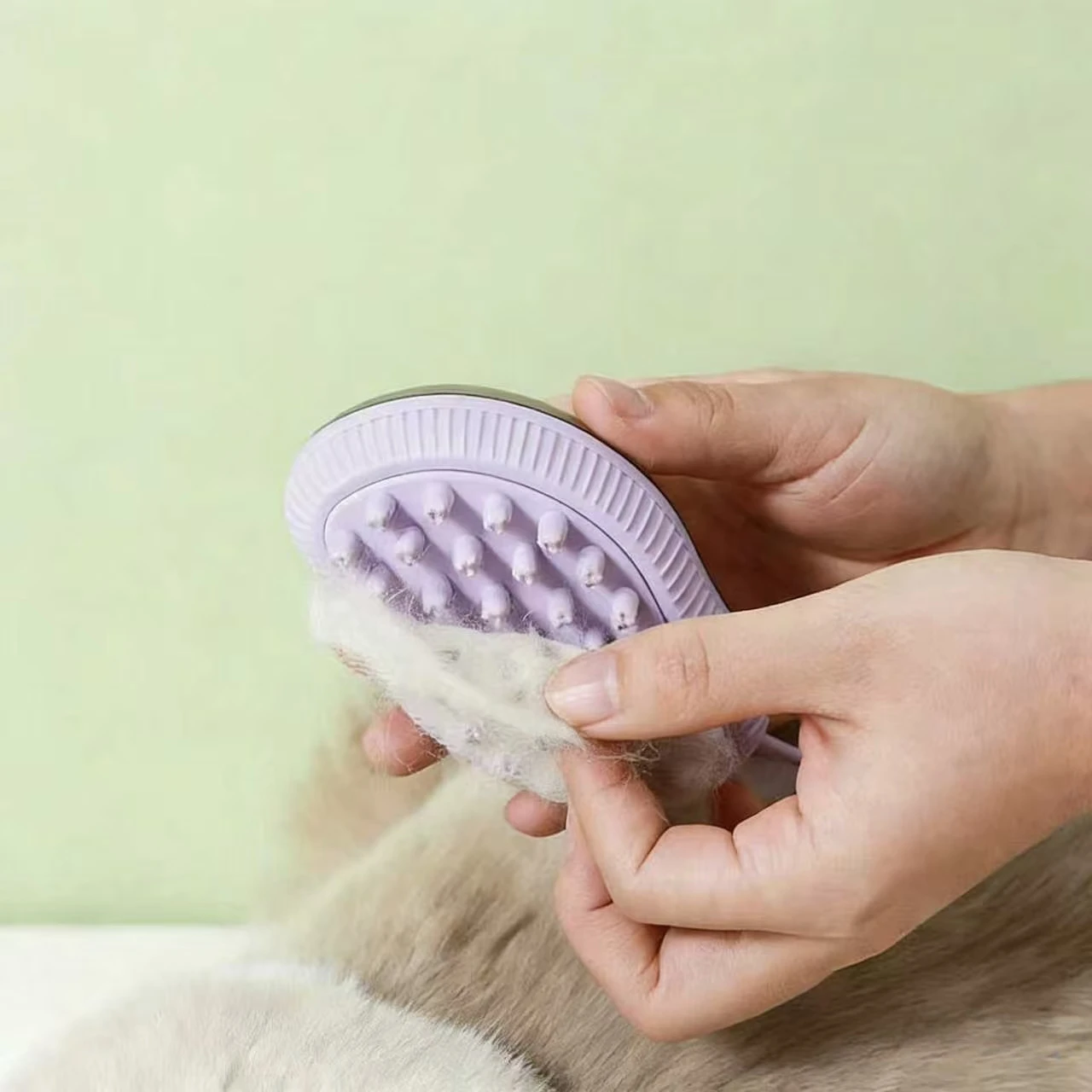 Cepillo para gatos con mango ergonomico, cuidado y depilacion - imagen 3