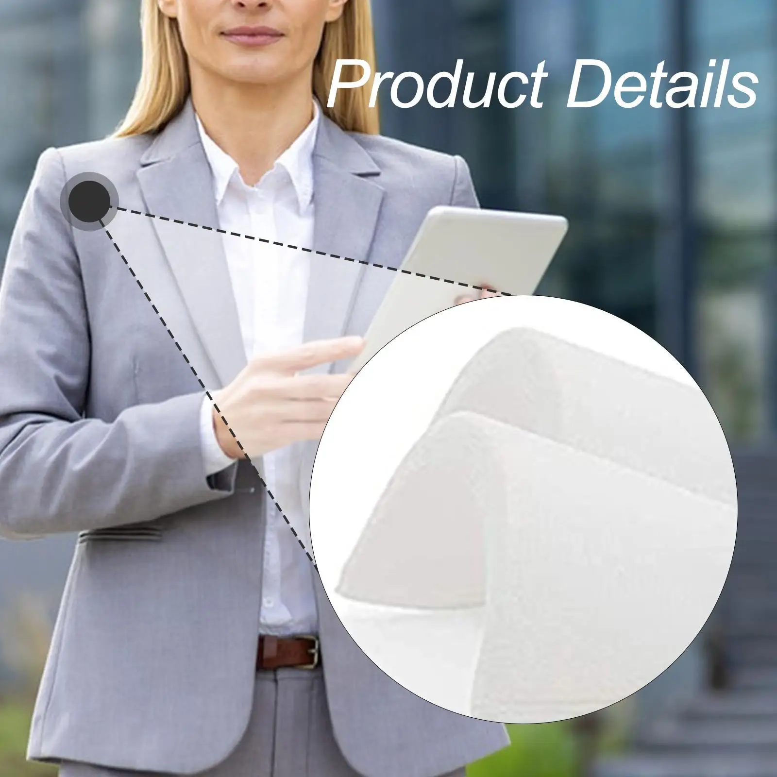 24x hombreras transpirables suaves cubiertas conjunto para prendas de vestir - imagen 5