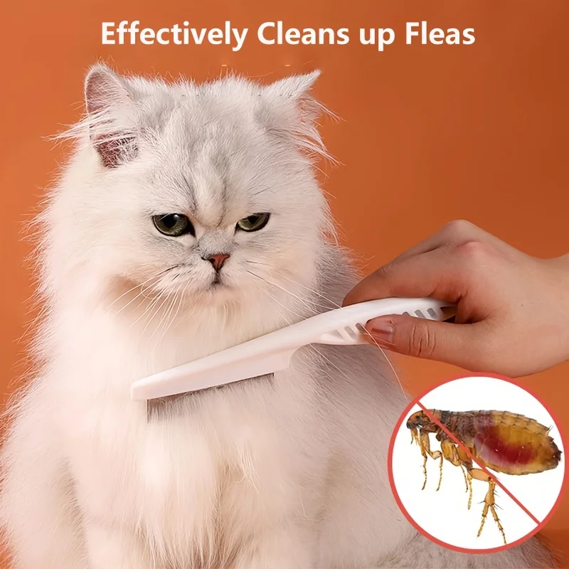 3 unids/set removedor de pelo para Gato, peine para gatitos, cepillo de aseo para gatos, depilación de una tecla para mascotas, herramientas de aseo para gatos y perros - imagen 4