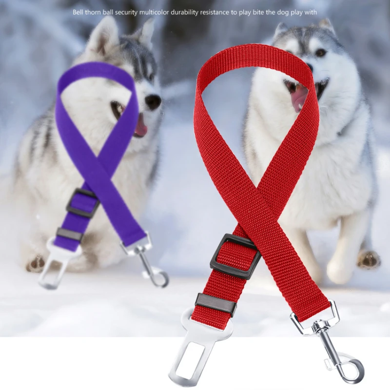 Cinturón de seguridad de coche para mascotas, cuerda de seguridad retráctil para perros, correa para mascotas, cinturón de seguridad de coche para perros - imagen 3