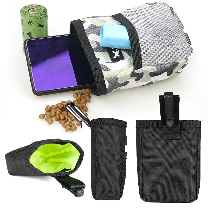 Bolsa de aperitivos portátil para adiestramiento al aire libre para perros, suministros para mascotas, fuerte resistencia al desgaste, productos para cachorros de gran capacidad, riñonera duradera - imagen 3