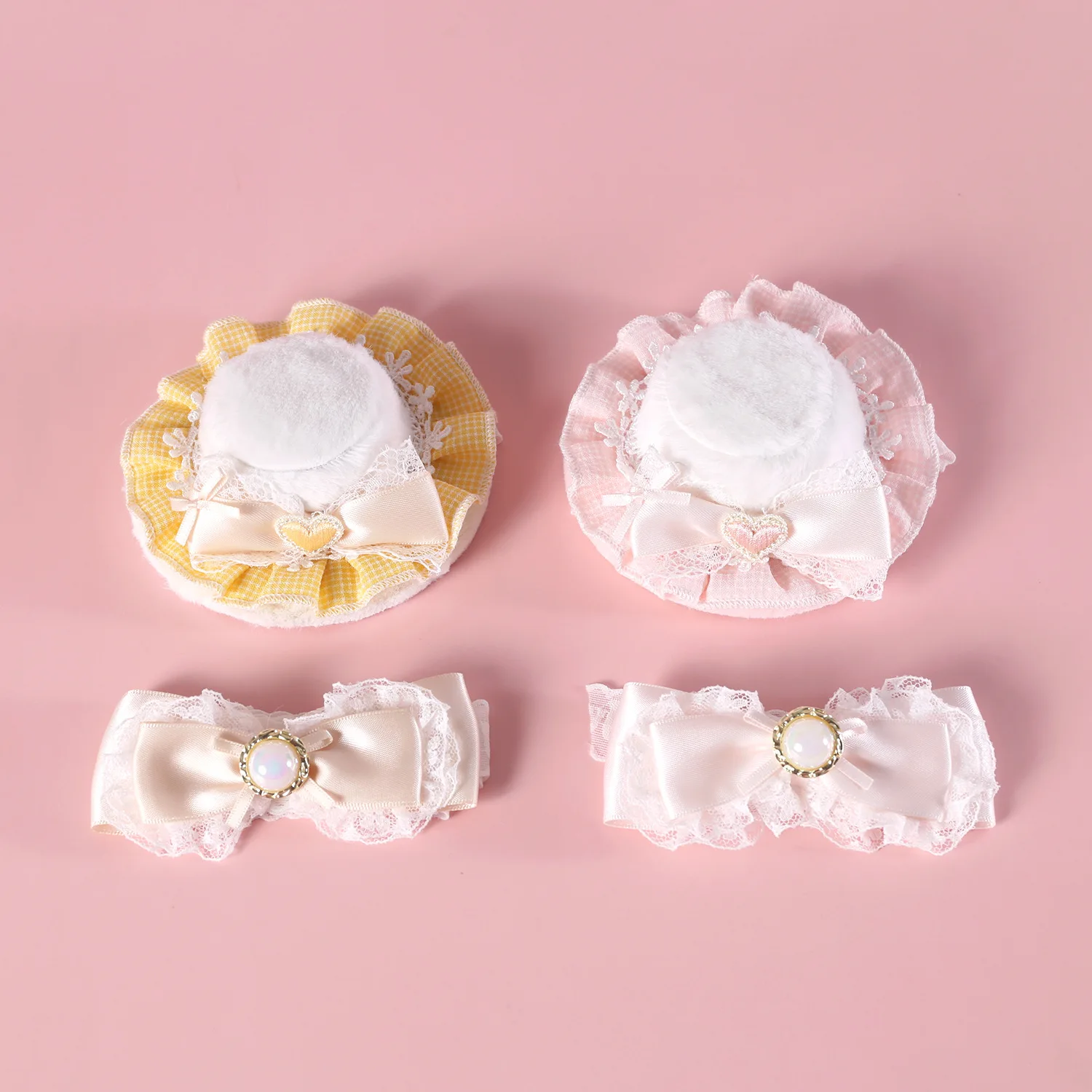 Sombrero con lazo de encaje para gatos y perros, retro princesa bodas - imagen 3