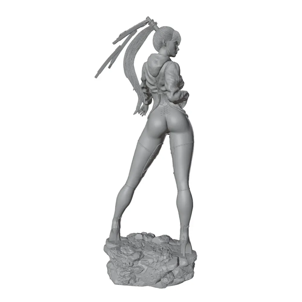 Kit resina gris impresa 3D miniatura chica sexy sin montar ni pintar - imagen 5