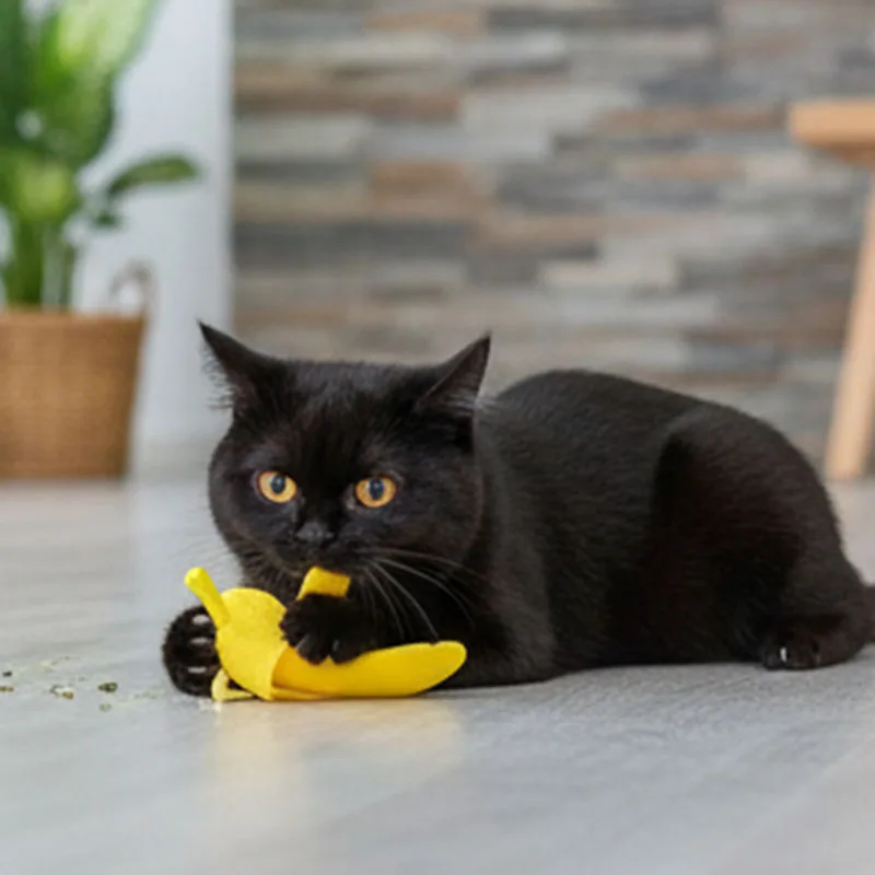 Juguete plátano masticable perros y gatos – Duradero para dentición - imagen 3
