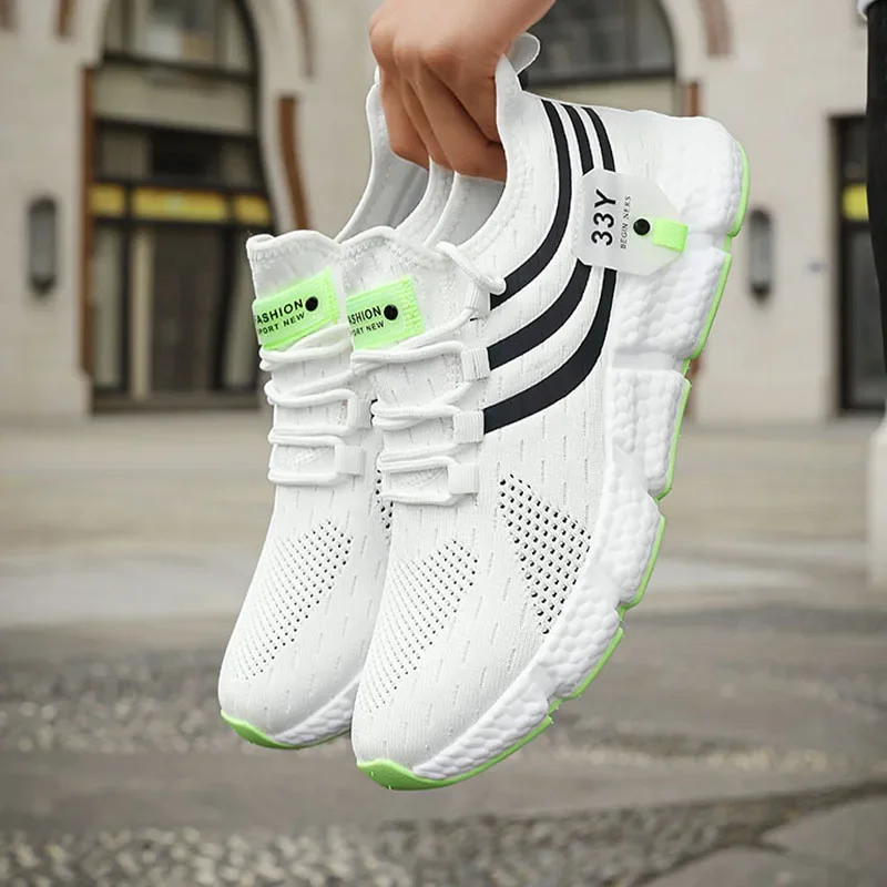 Zapatillas de deporte transpirables para mujer, zapatos para correr a la moda, zapatos informales cómodos, Tenis masculinos Unisex, zapatos deportivos ligeros - imagen 3