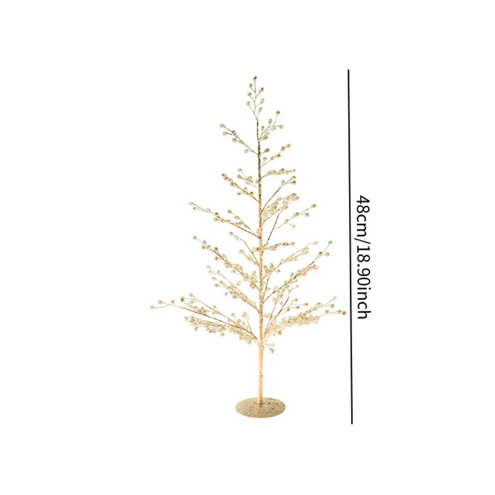 Birch Tree Christmas Decoration Bright Photo Props Table Centerpiece Artificial Branch Money Tree 18.90inch for Wedding Hotel