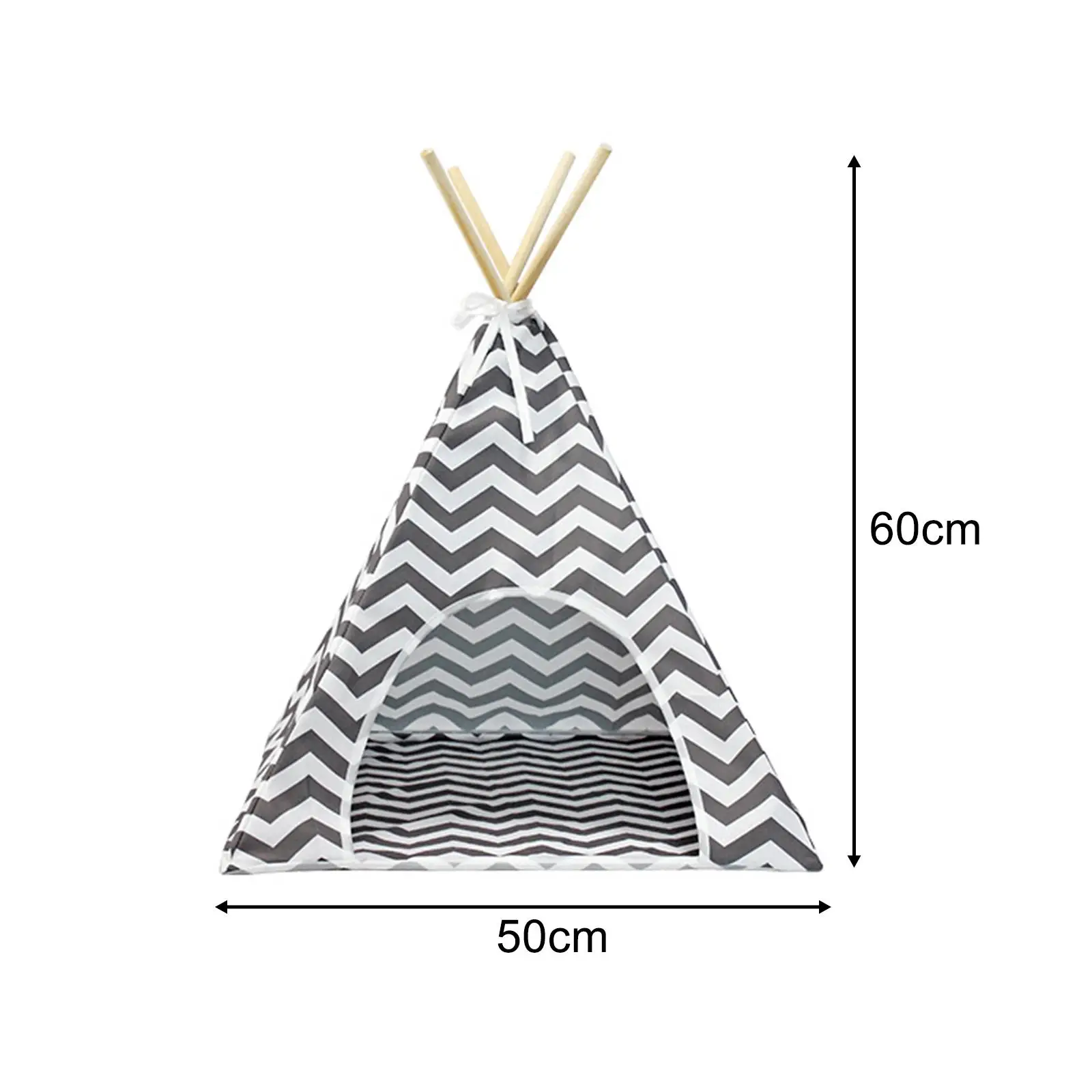 Pet Teepee Dog House Cat Tent Bed Nest Shelter Warm Winter Tent Mat Cushion Sleeping Bed for Indoor Puppy Accessories