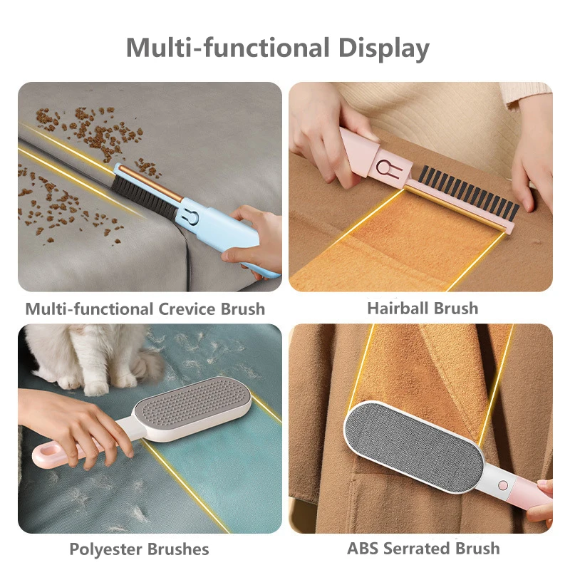 Removedor de pelusas 4 en 1, cepillo portátil para quitar el pelo de mascotas, eliminador de pelusas Manual, afeitadora de tela pelusa, alfombra, cepillo para ropa - imagen 4