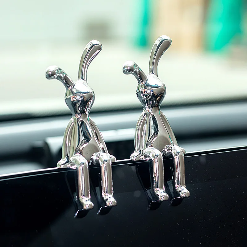 Decoración conejo orejas largas animado para salón, dormitorio y coche - imagen 2