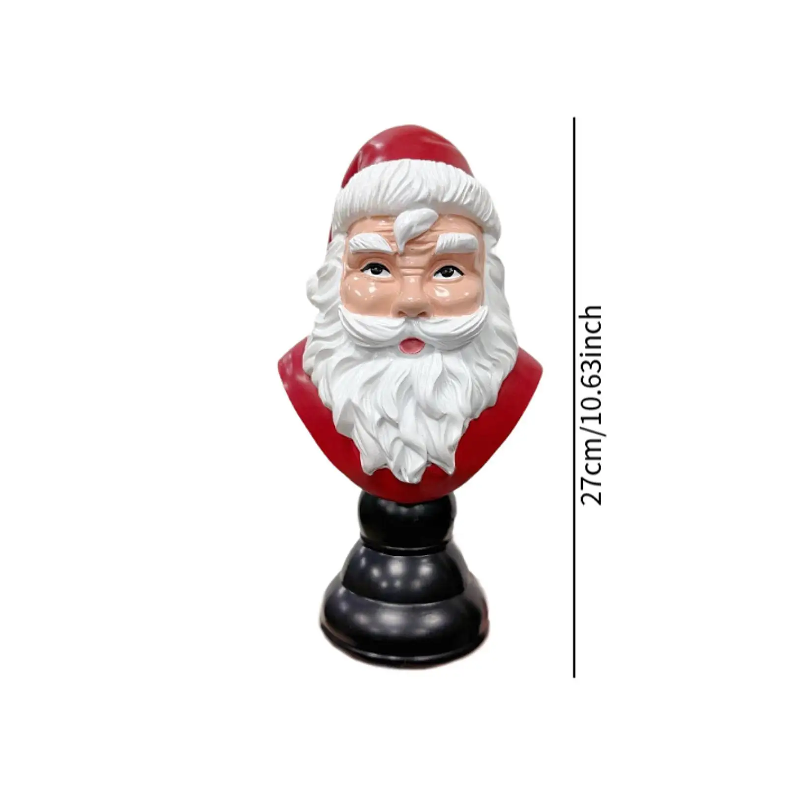 Santa Half Body Statue Sculpture Creative Traditional Adornment Desktop Ornament Crafts for Home Office Bedroom Cabinet Decor Santa Half Body Statue Sculpture Creative Traditional Adornment Desktop Ornament Crafts for Home Office Bedroom Cabinet Decor