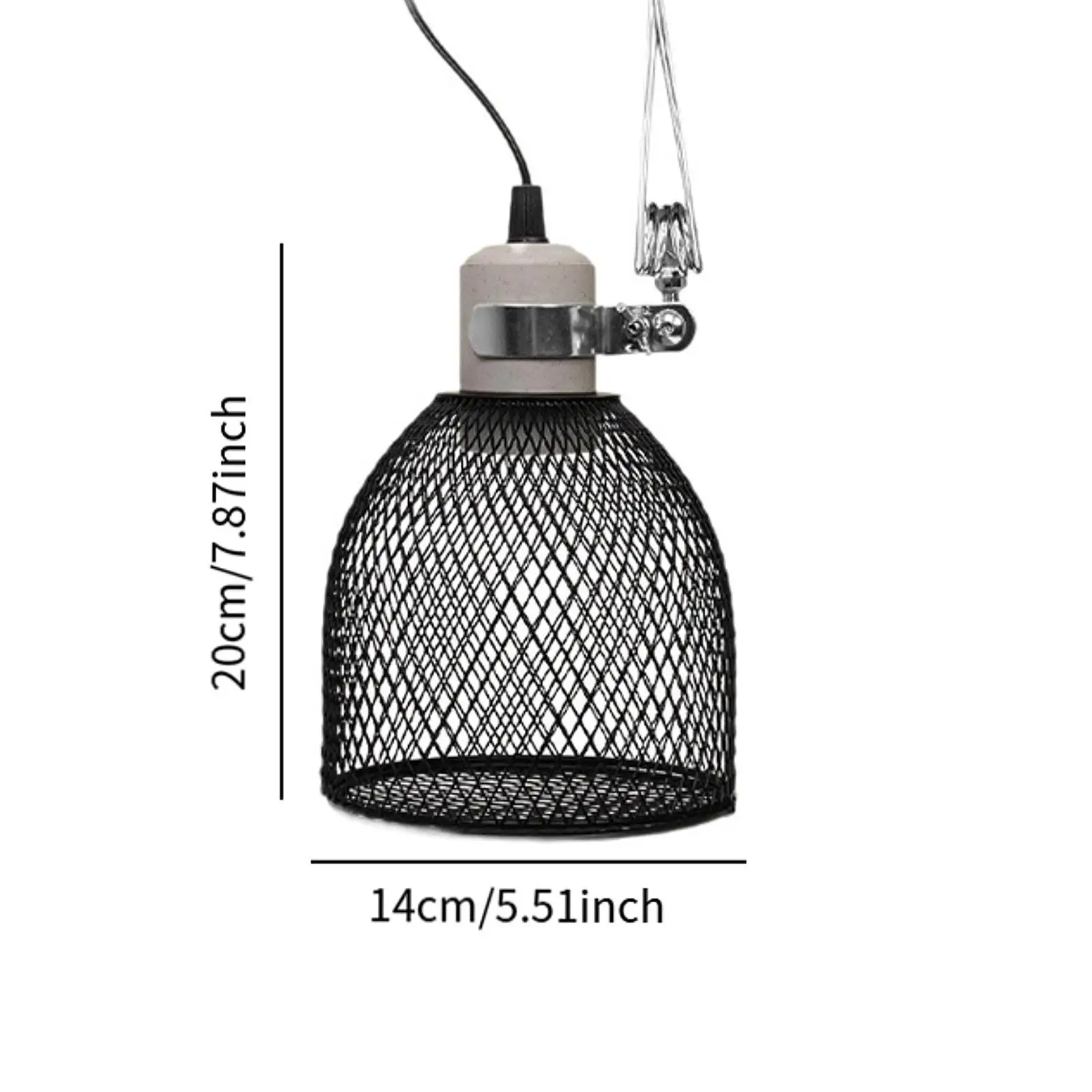 Reptile Heating Lampshade Lamp Shade Protection Heater Guard Reptile Heating Lamp Holder for Parrot Amphibians Pet Snake Cage