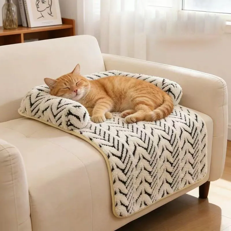 Colchoneta gruesa de felpa para gatos y perros, todo el año - imagen 5
