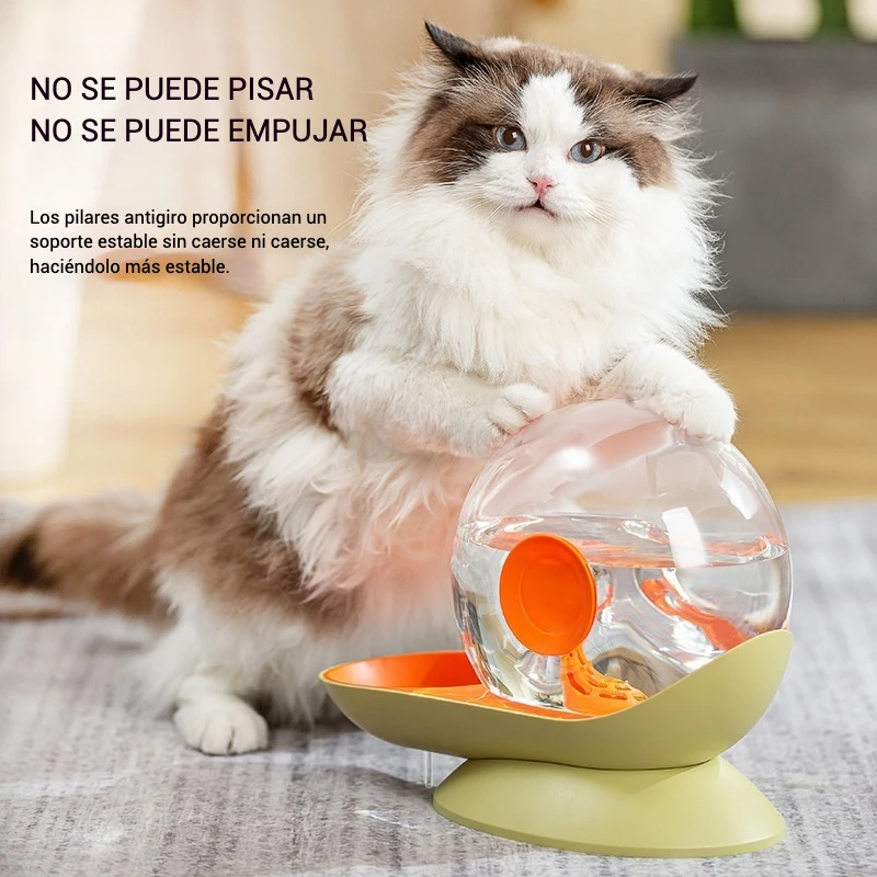 Bebedero Para Mascotas En Forma De Caracol Automático Sin Enchufe Capacidad De 28L Con Filtro Tanque Transparente Para Gatos Y Animales Pequeños - imagen 5
