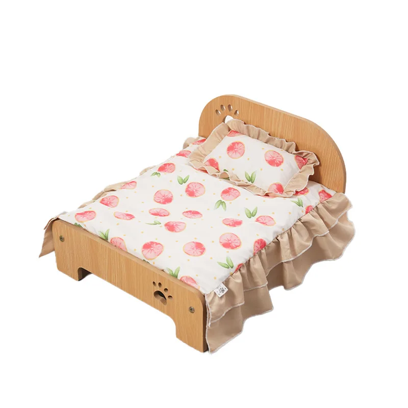 Cama de madera para perros y gatos - resistente a la humedad