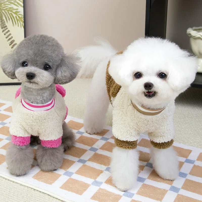 Ropa de lana para perros, jersey de invierno, ropa, sudaderas con capucha de manga larga para perros pequeños, Chihuahua, perro salchicha, sudadera, suéteres XS - imagen 3