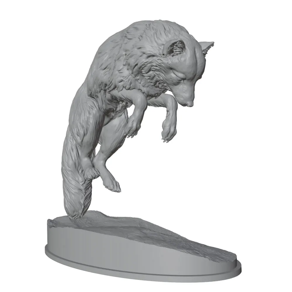 Figura decorativa 3D zorro antártico para gatos y perros - imagen 5