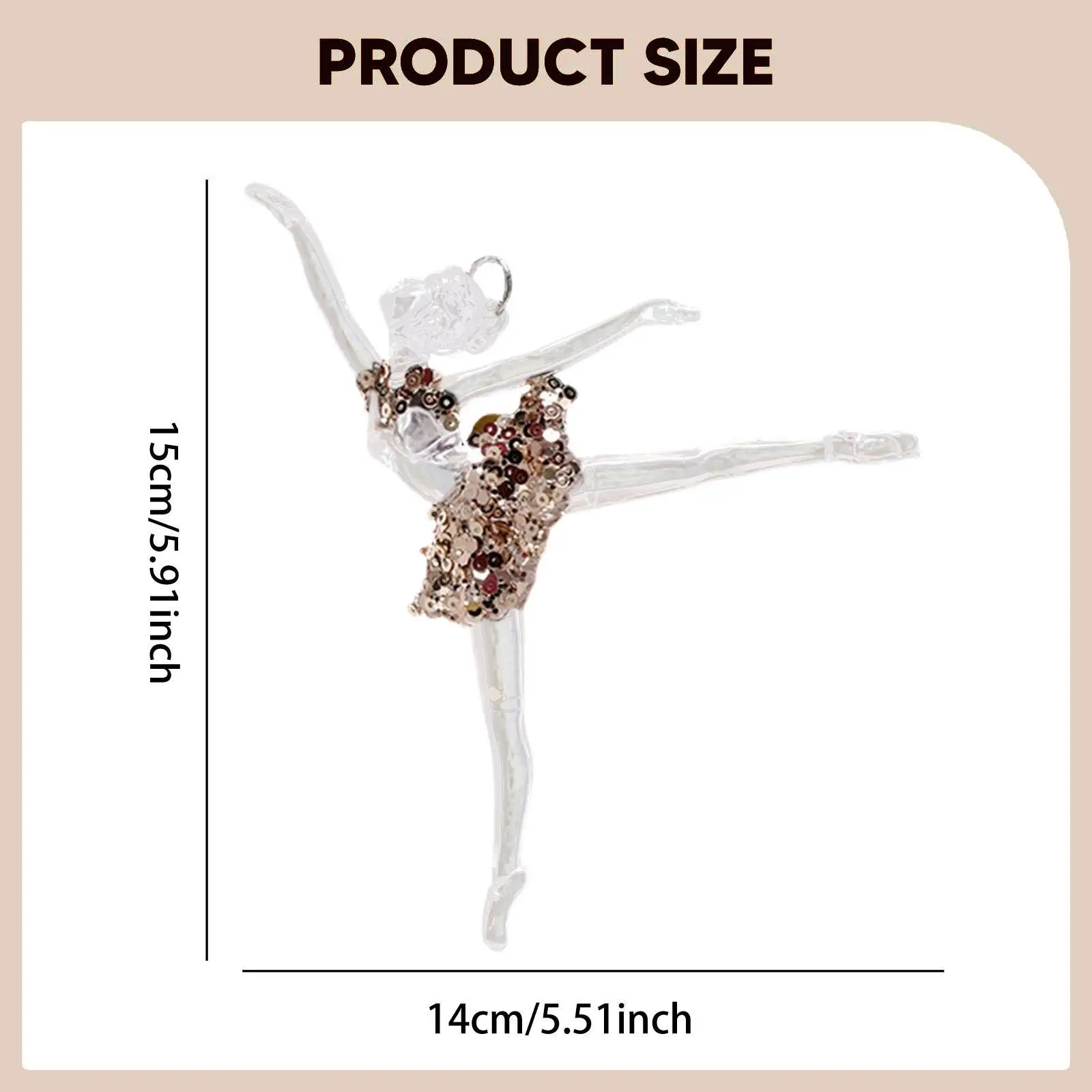 Luxury Acrylic Christmas Tree Decoration Pendant Ballerina Charm for Festive Home Party and Indoor Wreath Decor Luxury Acrylic Christmas Tree Decoration Pendant Ballerina Charm for Festive Home Party and Indoor Wreath Decor