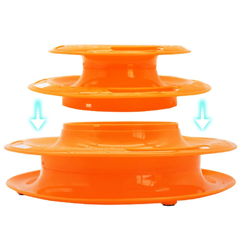 Torre interactiva de juguete para gatos, plataforma giratoria, bolas de rodillo, juguetes para gatos, gatitos, rompecabezas, pista, juguete, suministros de entrenamiento para mascotas, accesorios - imagen 4