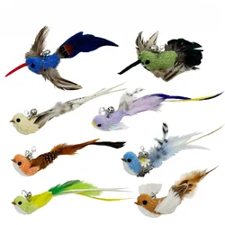 Juguete interactivo de pluma con campana para gatos divertido