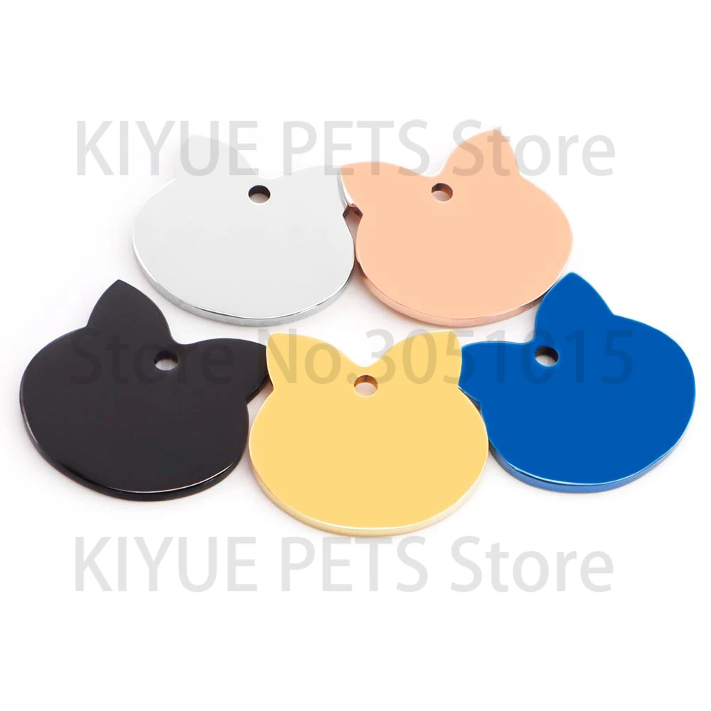 Placa identificación perro gato acero inoxidable – Forma y grabado personalizados - imagen 5