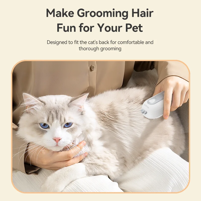 Cepillo de Vapor Eléctrico para Gatos y Perros - Eliminación de Pelo - imagen 4