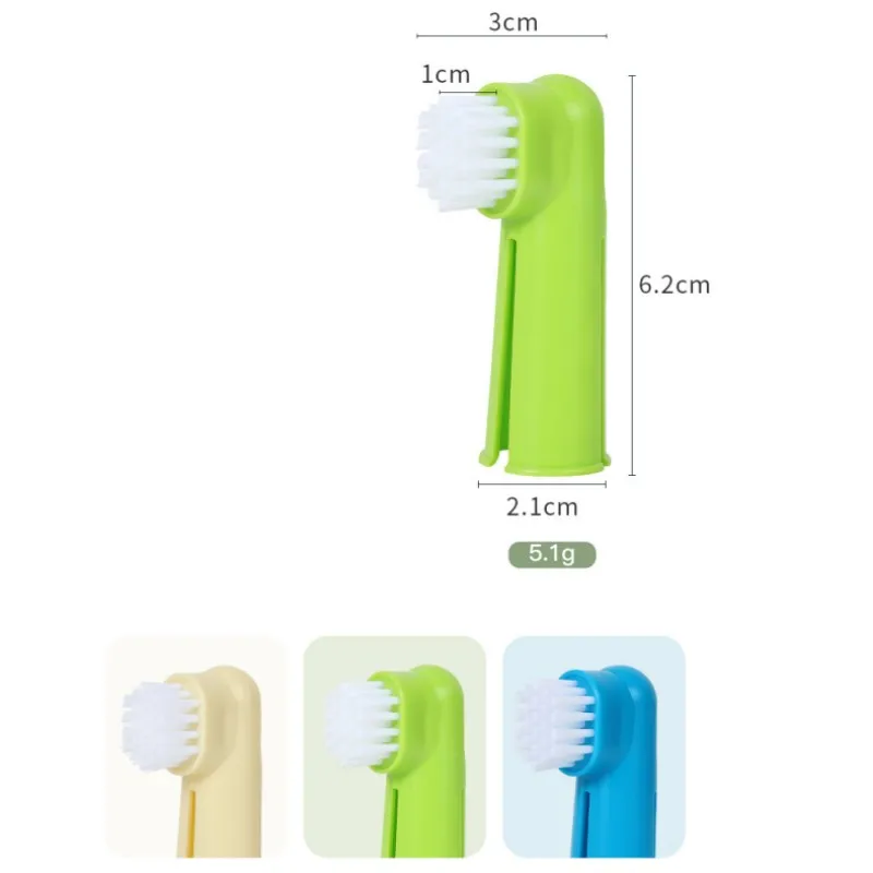 Juego de cepillos de dientes para perros, cepillo de dientes para mascotas, 3 uds., limpieza de dientes para perros, juego de cepillos de dientes para perros, cuidado bucal, cepillo de dientes para gatos, suministros para mascotas - imagen 5