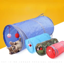 Túnel juguete para gatos – Plegable con bolas y tubos de juego