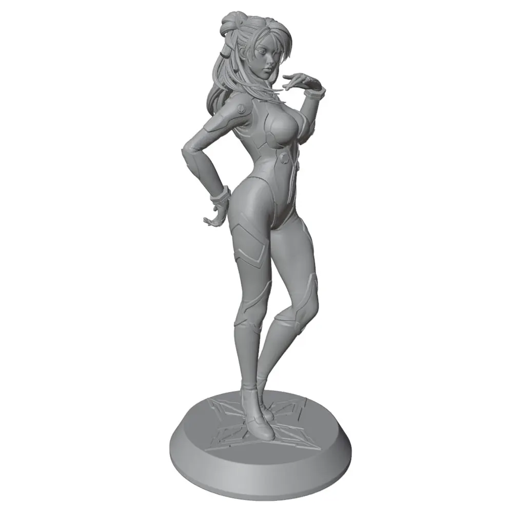 Kit resina miniatura chica sensual impresa en 3D sin montar ni pintar - imagen 5