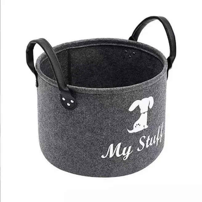 Caja de almacenamiento de juguetes para perros, cesta de fieltro, suministros para mascotas, productos para el hogar, nuevo - imagen 3