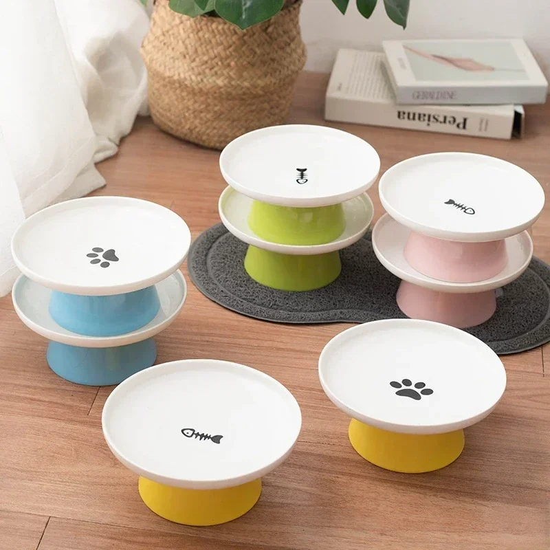 Cuencos para perros y mascotas, cuenco de comida, plato de agua para perros, alimentador para gatos y gatos, cuenco de cerámica para gatitos y gatos, accesorios para platos alimentadores, plato para mascotas - imagen 3