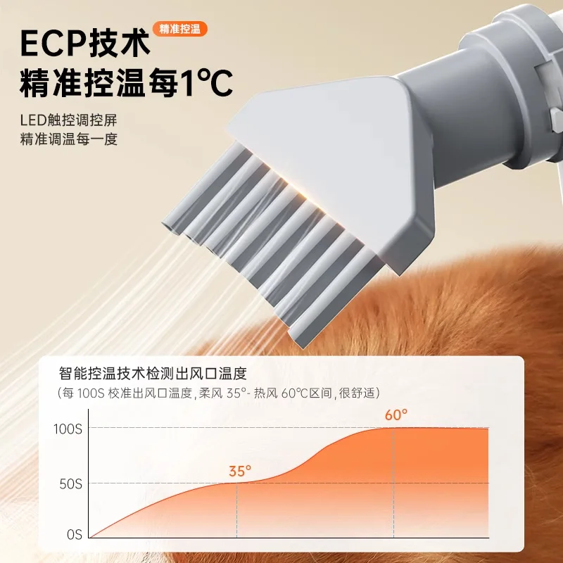 Secador de agua para mascotas para el hogar, máquina de secado de pelo para perros grandes, baño para perros y gatos, artefacto de secado inteligente, productos para mascotas - imagen 4