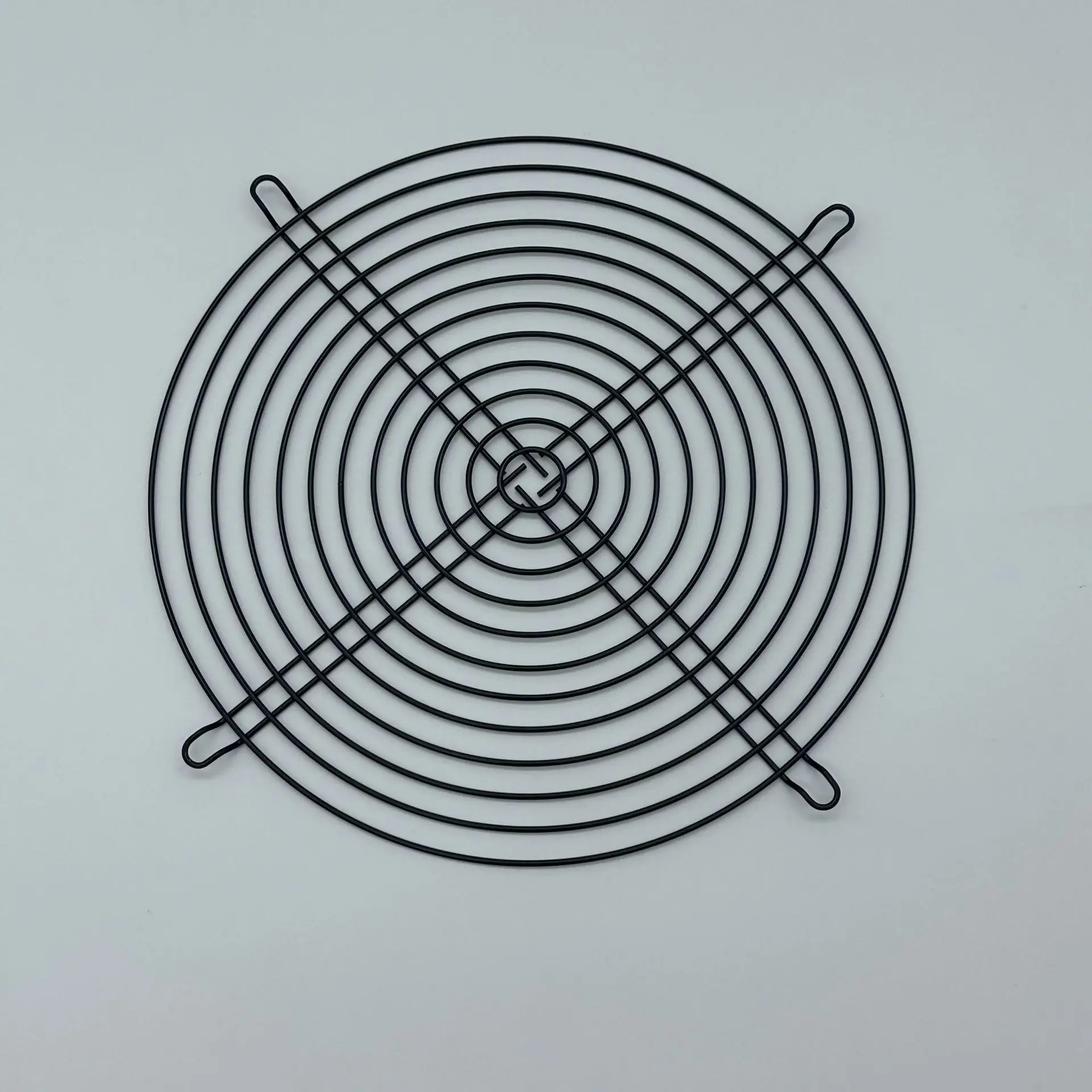 Panel Solar de 100W, ventilador de chasis de ventilación redondo de 10 pulgadas, ventilador de ventilación de escape para casa, productos para mascotas en blanco y negro