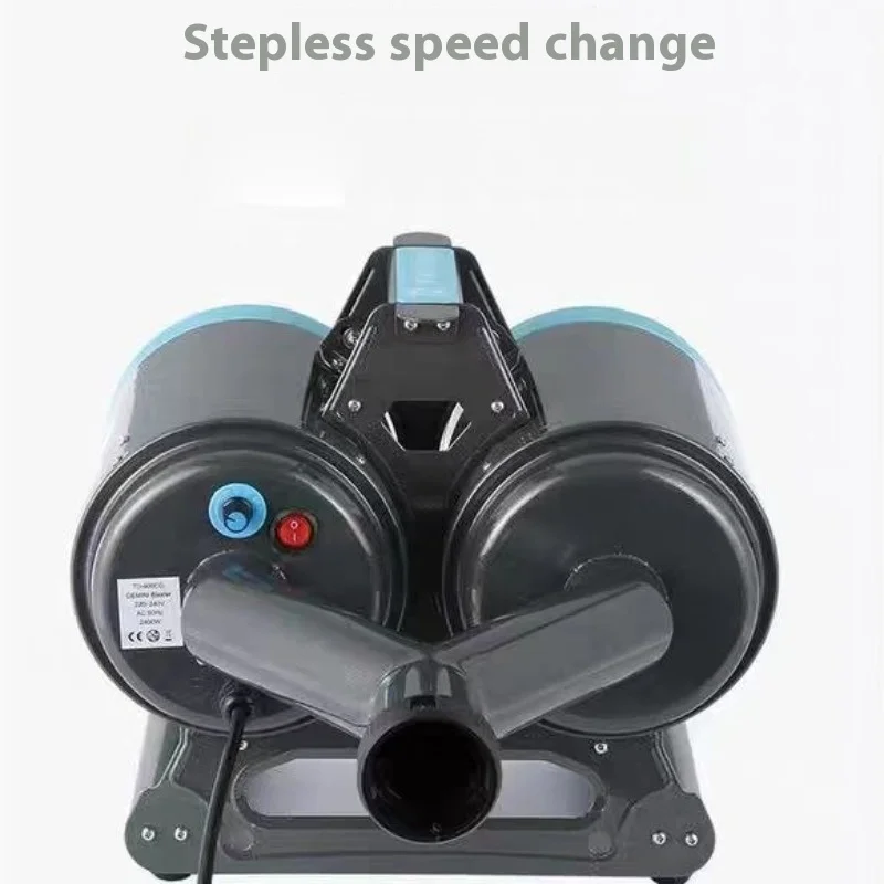 Soplador de aire doble de alta potencia para mascotas, productos de limpieza para mascotas, secador de pelo para perros, accesorios multifuncionales - imagen 2