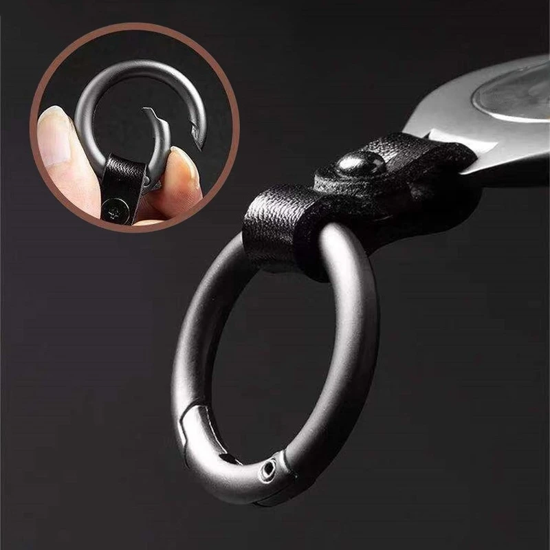 Funda de Metal de alta calidad para Apple Airtags, funda protectora para localizador de Apple, dispositivo antiarañazos con llavero de cuero - imagen 2