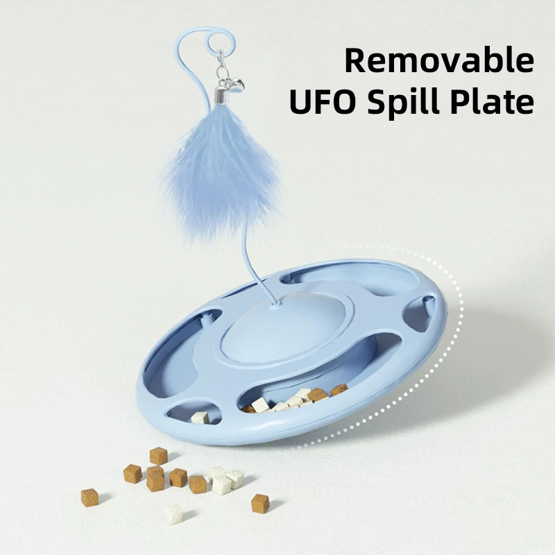 HOOPET-Placa de entretenimiento para gatos, torre de pistas de disco, inteligencia para mascotas - imagen 4