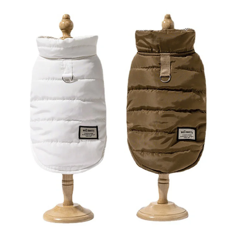 Chaqueta de invierno para cachorros, ropa para perros pequeños y medianos, abrigo para gatos, trajes de Yorkshire, Bulldog Francés, Chihuahua, ropa frontal y trasera - imagen 4