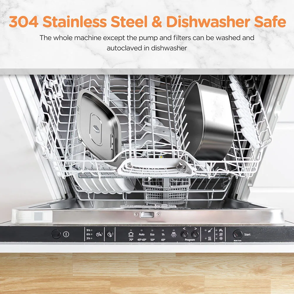 Fuente de agua automática para gatos de 3,2l/108oz, alimentador de agua cuadrado de doble salida de acero inoxidable para mascotas, dispensador de agua silencioso para perros y gatos - imagen 5