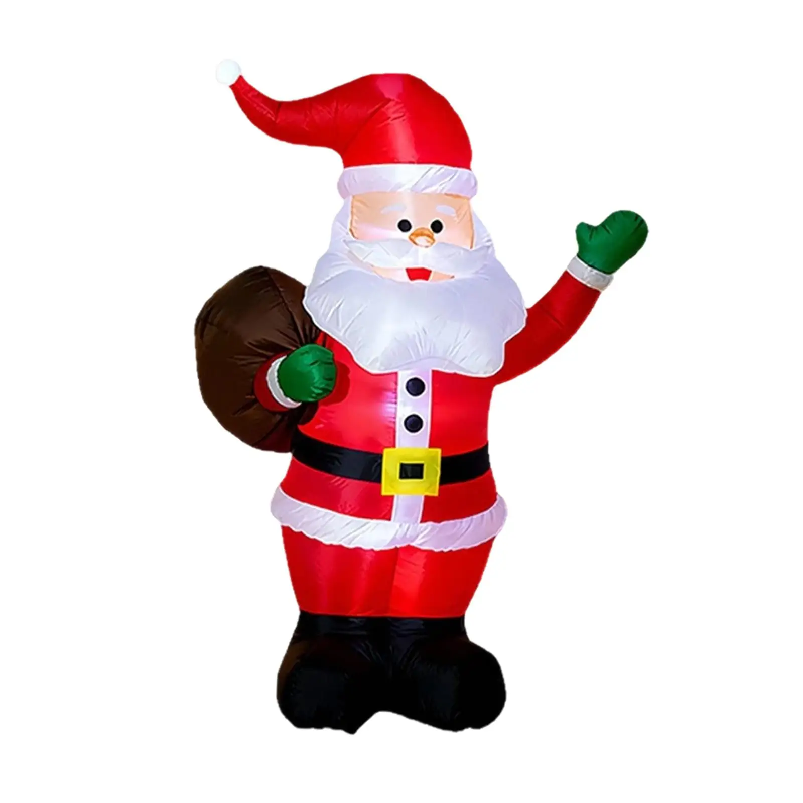 Adorno inflable navideño para patio, enchufe estadounidense, regalo Ideal para césped con LED para interiores - imagen 2