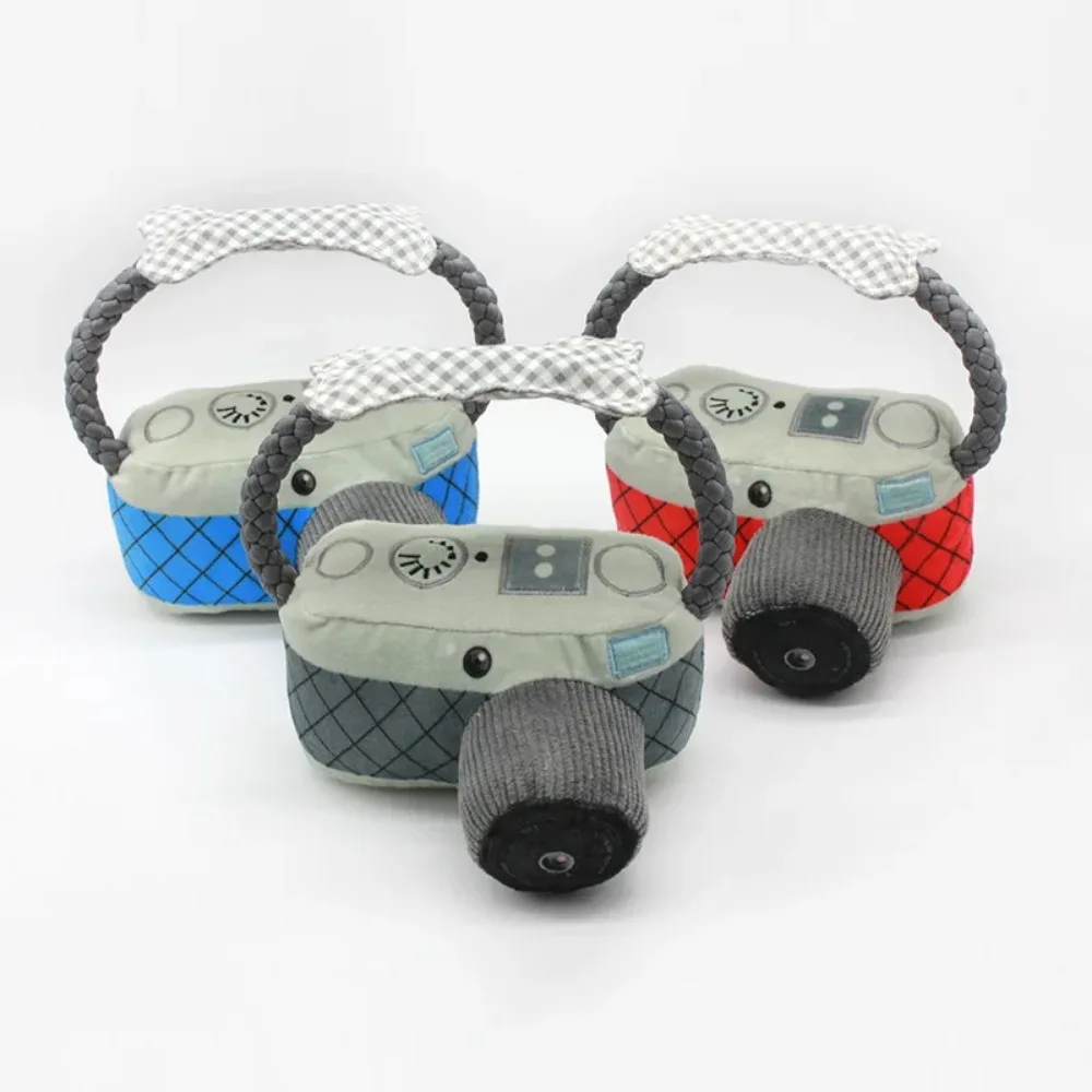 Cámara para perros de juguete, juguete con sonido de felpa para perros, accesorios de fotografía para mascotas, accesorios para perros pequeños - imagen 3