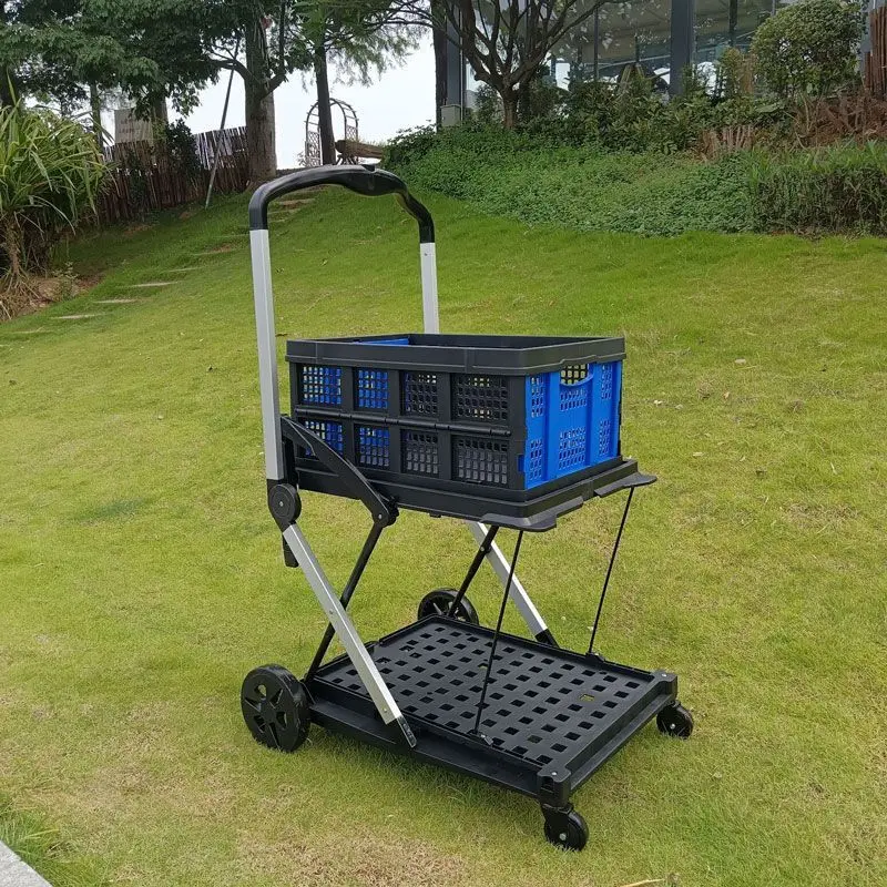 Carro de transporte plegable con ruedas grandes para accesorios de mascotas - imagen 2