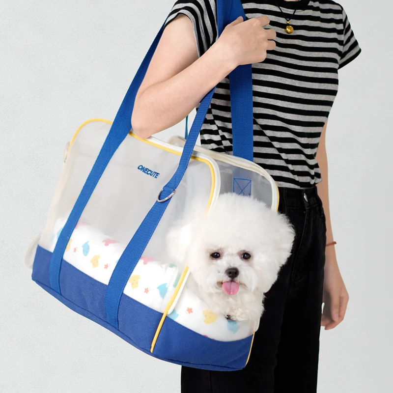 ONECUTE-bolsa transpirable portátil para mascotas, bolso de transporte cómodo para perros pequeños y gatos, mochila para mascotas, monedero para perros - imagen 5