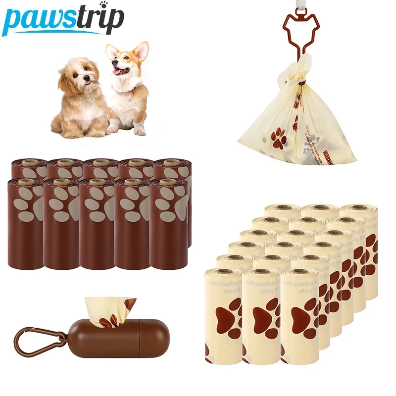 Bolsas portátiles para excrementos de perro con dispensador y aroma