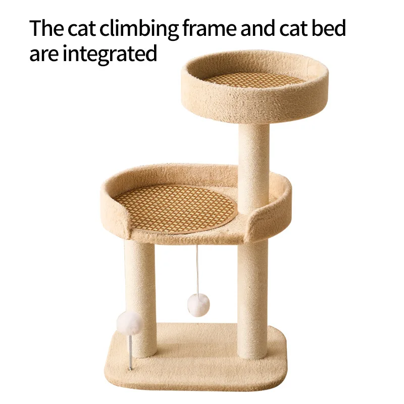 Árbol de lujo para gatos, torre rascador para gatos, muebles, accesorios, Catnap, gatito, modelo grande, árboles para gatos de Sisal, suministros para mascotas - imagen 4