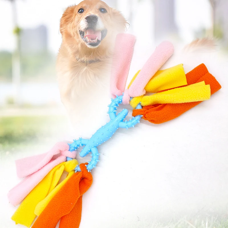 Juguete interactivo de cuerda para perro, juguetes molares para mascotas resistentes a mordeduras para perros pequeños, medianos y grandes, juguetes duraderos para masticar para perros, juguete de guerra para cachorros - imagen 2