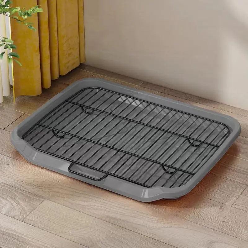 Inodoro de acero inoxidable para perro, caja de arena para entrenamiento de cachorros, recolector de caca urinario, Extra grande - imagen 3