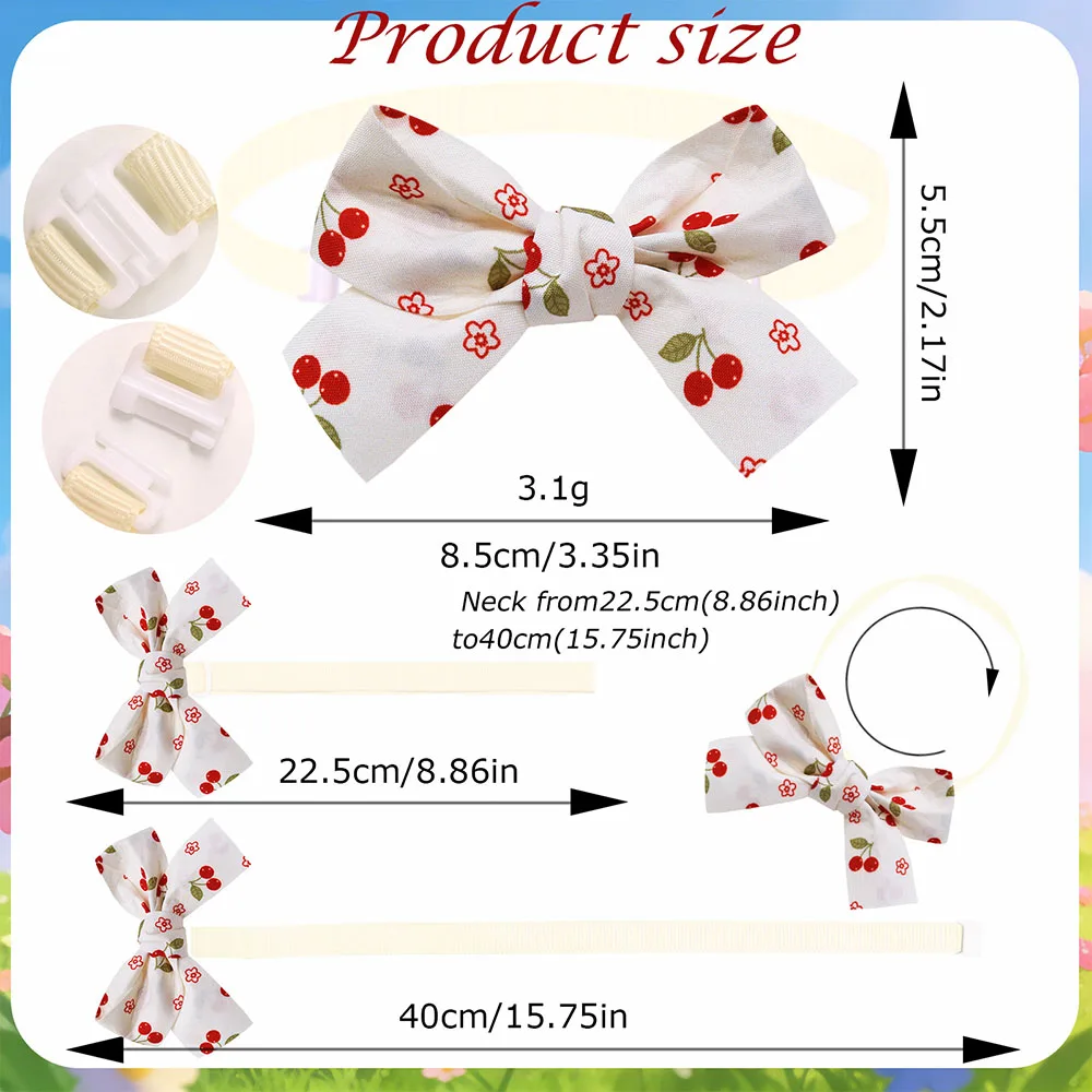 Collares ajustables con lazo corazón rojo para perros y gatos - imagen 5
