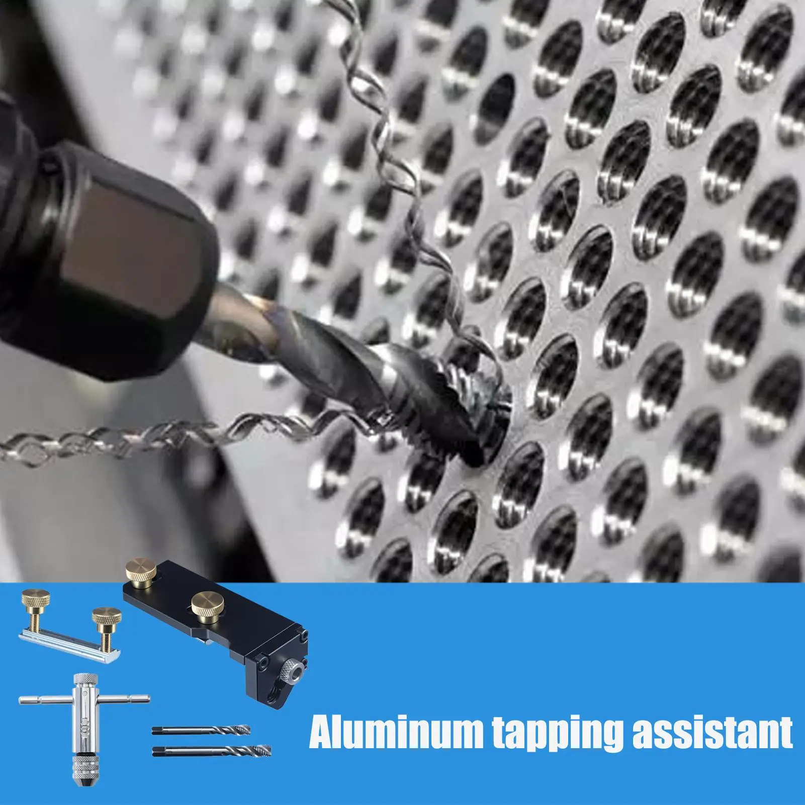 Guía de taladro de extrusión de aluminio, guía de taladro, cortador de plantilla, asistente de roscado, Hardware, barandilla, instalación de fabricación metalúrgica - imagen 3