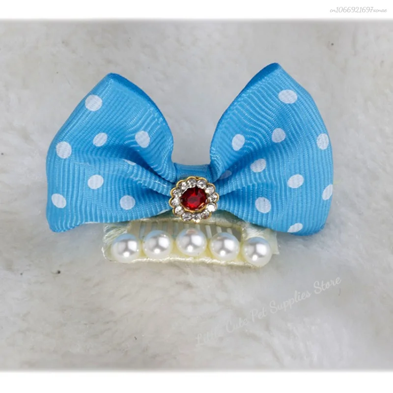 Horquilla con lazo para perros, pinzas para el pelo para perros, reina, gato, accesorios para el cabello para perros, suministros para mascotas - imagen 5