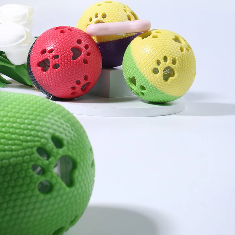 Pelota de juguete brillante para perros, pelota para perros irrompible duradera resistente a mordeduras, juguete para mascotas de entrenamiento y limpieza de dientes,
